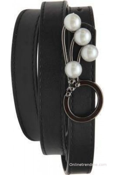 Urbaano Girls Evening/Party Black Artificial Leather Belt(LO4-BLK) Urbaano Girls Evening/Party Black Artificial Leather Belt(LO4-BLK)